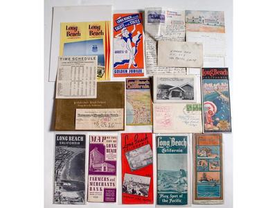 1548 Long Beach Ephemera (Brochures, Postcards, Menus, Letter, Etc)_出版物、印刷品_Holabird Western Americana_易拍全球